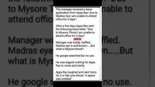 Mysore throat... | #truesnippets#Manager#Employee #TypoError#Trending#Funny#Leave#sick#throat#shock