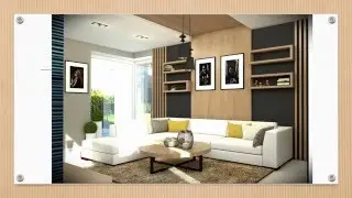 Kitchen and living room design presentation (Skepchup+vray)