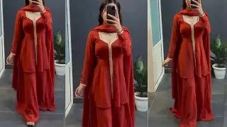 🔥ट्रेंडी फ्रंट ओपन पेप्लम कुर्ती कटिंग और सिलाई / फ्रंट स्लिट कुर्ती / फ्रंट ओपन कुर्ती डिज़ाइन /