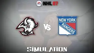 NHL 07 (2006) - Buffalo Sabres vs New York Rangers [Gameplay Simulation]