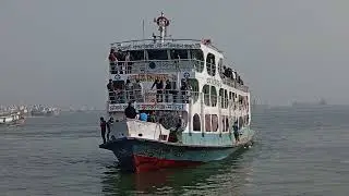 মুন্সিগঞ্জ থেকে যাত্রী নিয়ে ঢাকা যাচ্ছে এম ভি মিরাজ-১ লঞ্চ #video 