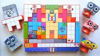 Looking for Numberblocks NEW 18 & 19 Puzzle Tetris Shape | ASMR chirping of birds