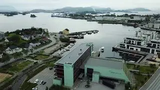 Ulsteinvik City and beautiful surroundings. Sankthans, Summer 2020. Norway