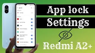 How to lock apps in Redmi a2 plus / Redmi a2 plus me app lock kaise kare/Redmi a2+ 2023 app lock