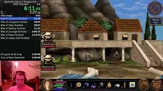 Quest for Glory V: Dragon Fire, Fighter 100% speedrun in 1:29:34 by davidtki