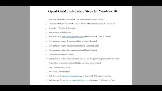 How to install OpenFOAM, Salome, Paraview and run a case in Windows 10 in 2023 - Tutorial