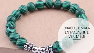 ☯ BRACELET CHAKRA MALA EN MALACHITE V&Eacute;RITABLE ☯ | 🙏 Chakras Yoga 🙏
