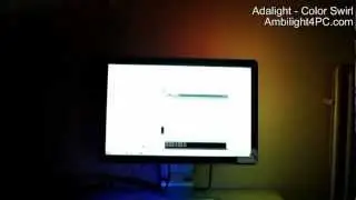 Ambilight4PC - Adalight 25 channel video showing a color cycle of the system