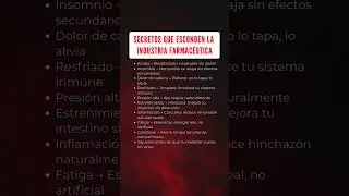 secretos que esconde la industria Farmac&eacute;utica #psicologia