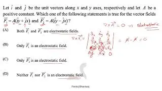 GATE 2024 Question Solution EMFT | Electrostatics | 1 question | 1 marks
