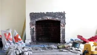 Opening up of fireplace and installation of Esse 1 woodburner