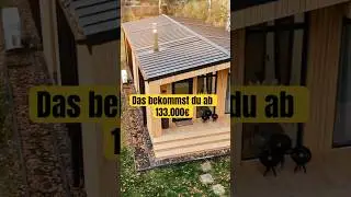 Wie findest du es? #minimalist #moderneswohnen #bungalow #premiumbungalow #holzhaus
