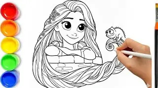 How to Draw Rapunzel Step By Step