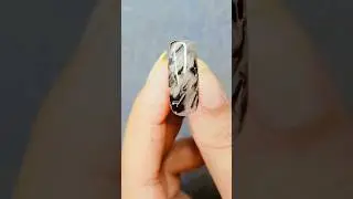 You can create this 👆 marble effect nails at home #nailartdesigns #nailart #nailtutorial #shorts