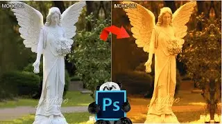 Convert White statue into golden. #shorts #photoshop