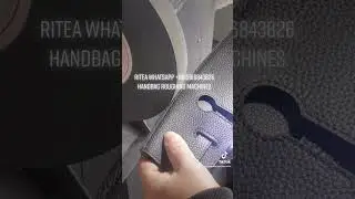 Handbag leather buffing and roughing machine