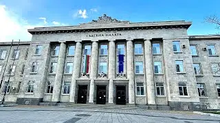 🇧🇬4K•RUSE [Русе] BULGARIA | CITY WALKING TOUR | DECEMBER 2022 🌬❄️🌃❤️