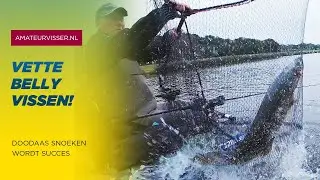 VERTICALEN op SNOEKBAARS en SNOEK vanuit de BELLYBOAT