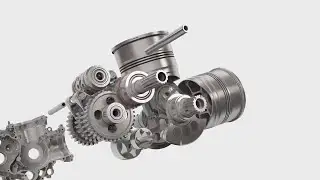 Ducati 1299 Superleggera Panigale, V-2 engine assembly animation