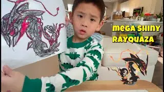 Mega Shiny Rayquaza Comes to Life! 🌟🎨 Aiden’s Epic Coloring!