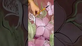 #handpaintedsuits #flowerpainting #artandcraft #handpaintedsuitsonline #handmadedupatta #art