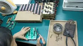 What&rsquo;s our radio factory worker doing? Wiring circuit boards for your perfect sound!