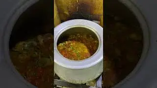 Spicy Chicken Biryani Daigh Being Made
