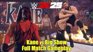 WWE 2K25 Кейн против Биг Шоу - Полный игровой процесс матча