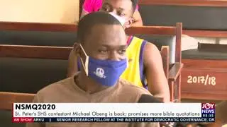NSMQ2020: St. Peter’s SHS contestant Michael Obeng is back - AM Show on Joy News (23-9-20)
