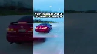 watch this Honda LAUNCH FASTER than a Demon 170 😳 #shorts