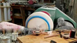 Wood Turning Scrap Base For Future Segmented Bowl