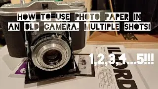 How to use photographic paper in an old camera. Multi shot!