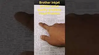 Brother inkjet printer print quality problem,Head Problem #printer #printquality #headcleaning