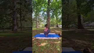 Flowing free in colorful grace 🌈🧘🏿&zwj;♀️#natureyoga