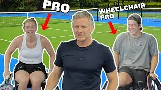 Adam Hills & Alicia Barnett Take on Wheelchair Tennis with Paralympian Dahnon Ward! | LTA