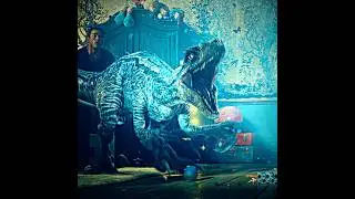 OMG, It crept up on the girl😱| Jurassic World (2018) |#edit #movie #shorts