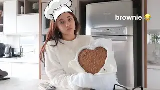 fazendo brownies ;D