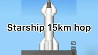 Starship 15km hop