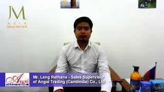 Mr. Leng Rathana - Sales Supervisor of Angel Trading Cambodia Co., Ltd