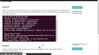 emonPi Emoncms V9 - Data Backup and Import Module
