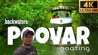 backwaters boating in kerala floating cottage golden sand beach yengadapora 4k