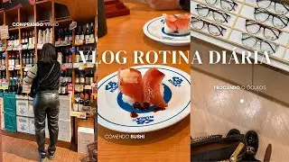 Vlog: Trocamos de óculos, Comendo Sushi, Academia e Secando a Roupa na Lavanderia