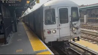 IND Culver Line: (F) (G) and Garbage Trains at 4th Ave 9th Street (R42, R46, R160A/B, R211A/T)