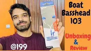 Boat Basshead 103 Earphone with Mic | Best Earphone | Techbyte