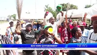 Staff And Students Of AAU Celebrate Inauguration Of New Governor, Deputy In Ekpoma