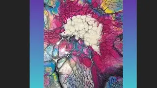 FluidArt Paint Pouring  How To Get Peacock Cells Using The SheleeArt Bloom Technique #bloomtechnique