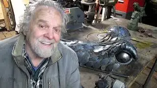 Dragon Sculpture Build in Steel #4