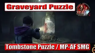 Resident Evil Revelations 2 Episode 3 Claire | Graveyard Puzzle | Tombstone Puzzle | MP-AF SMG