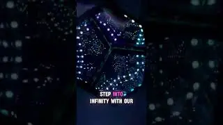 Step into another dimension with our mesmerizing dodecahedron infinity mirror light! ✨🔮