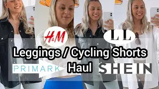 Finding The Perfect Leggings And Cycling Shorts ~ Haul 💙 #leggings #sheinhaul #hmhaul #primarkhaul